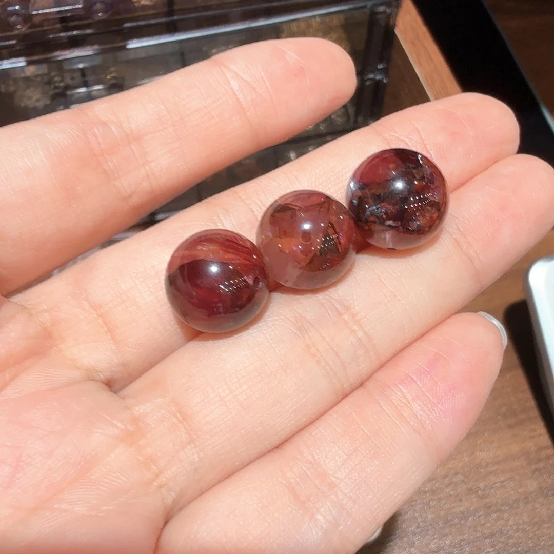 珠宝半成品水晶未镶嵌玫瑰胶花3颗定制非假不退换