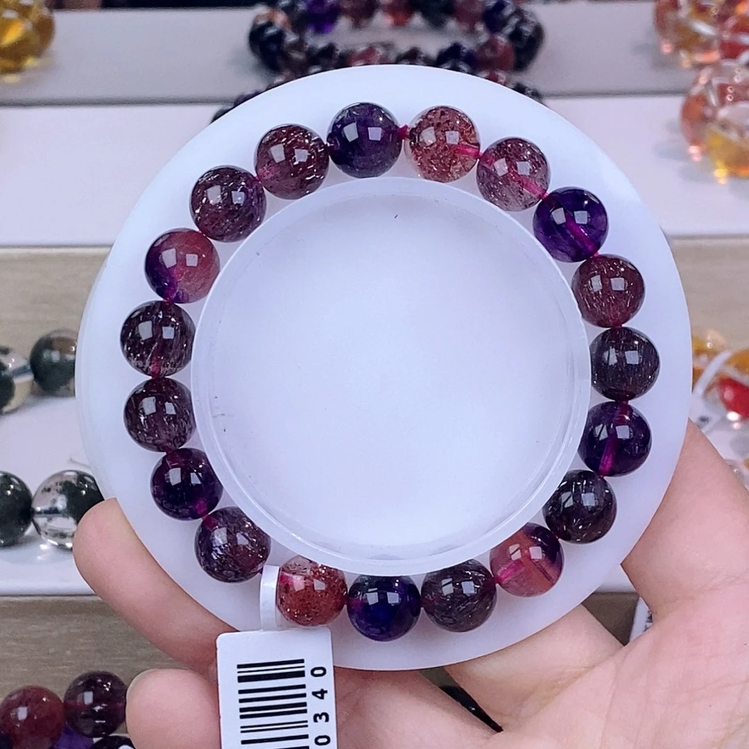 未镶嵌手串水晶黑加仑超七9mm+