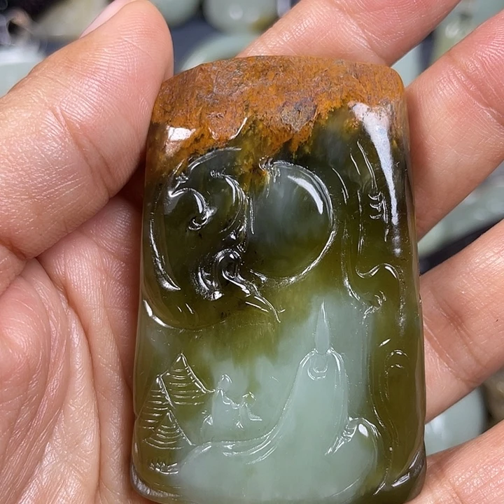 和田玉未镶嵌颈饰