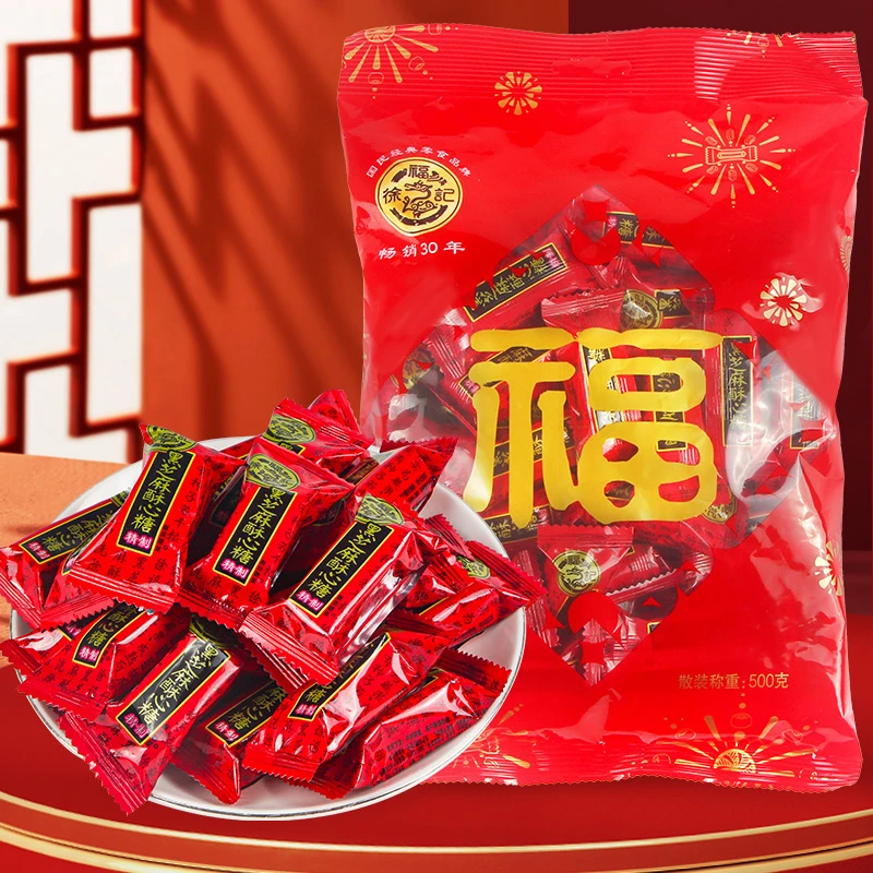 徐福记黑芝麻酥心糖袋装500g×1袋.