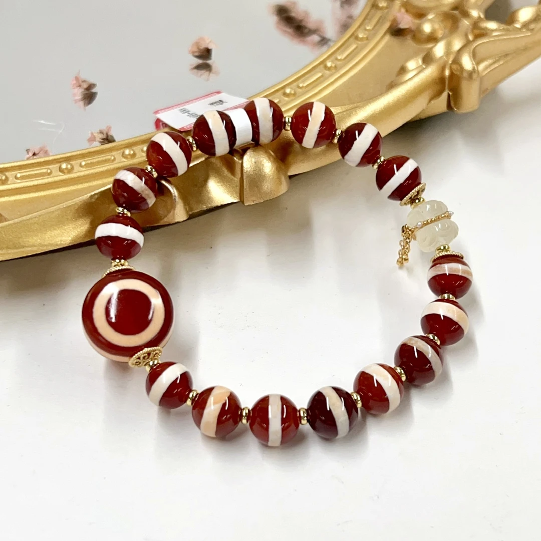 【好运】4 B48702-天珠手串-8-15.5mm