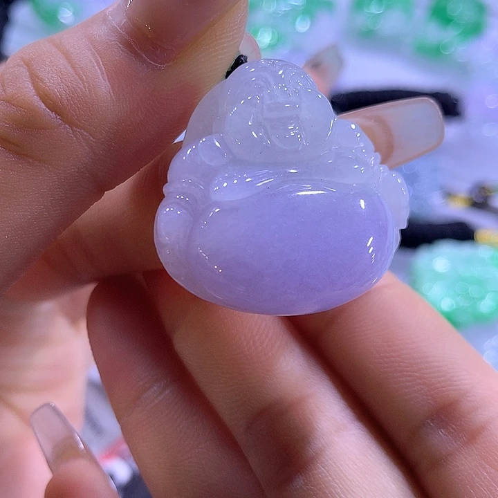 颈饰未镶嵌翡翠天然翡翠A货吊坠
