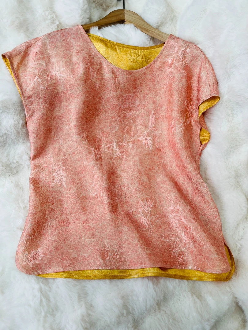 桃枝意《非遗美学》6013国风复古新款印花时尚百搭上衣