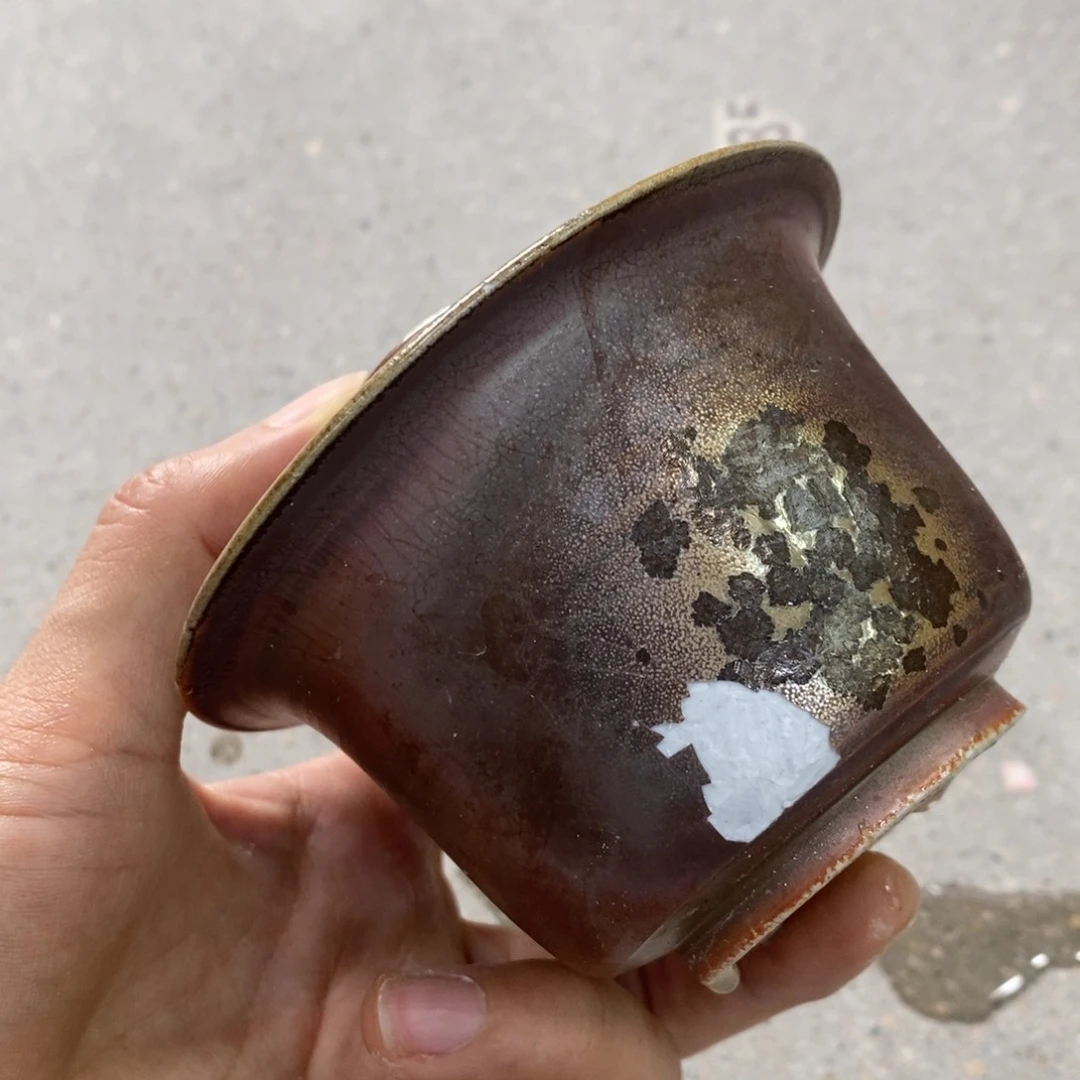 陶园柴烧 精品高货摆件994瑕摆件