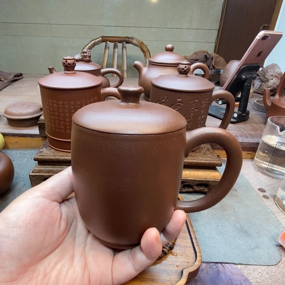 茶壶紫砂盖杯（原矿底槽清380cc