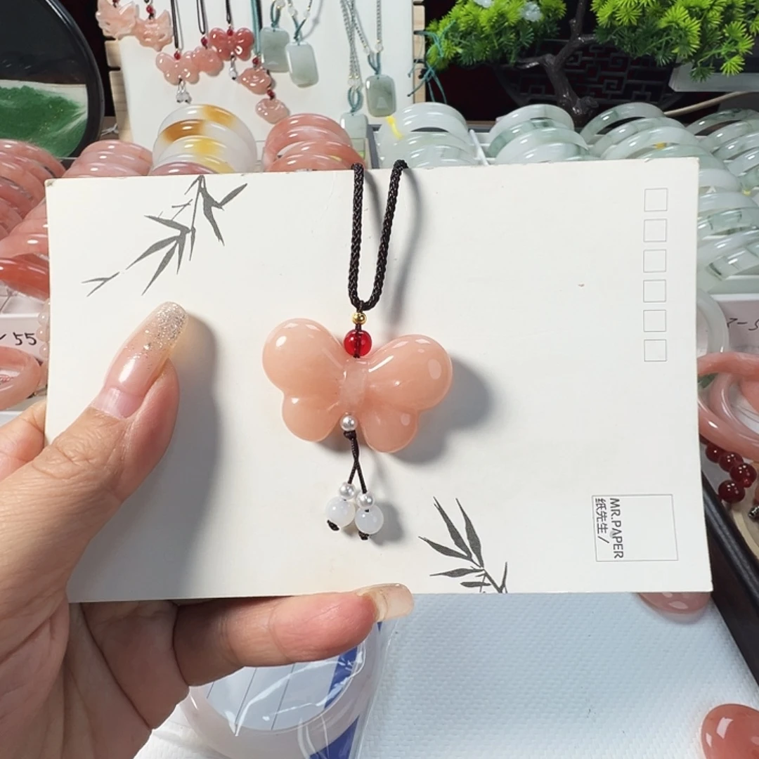 乒***ᰔ石英质玉（金丝玉）未镶嵌手镯