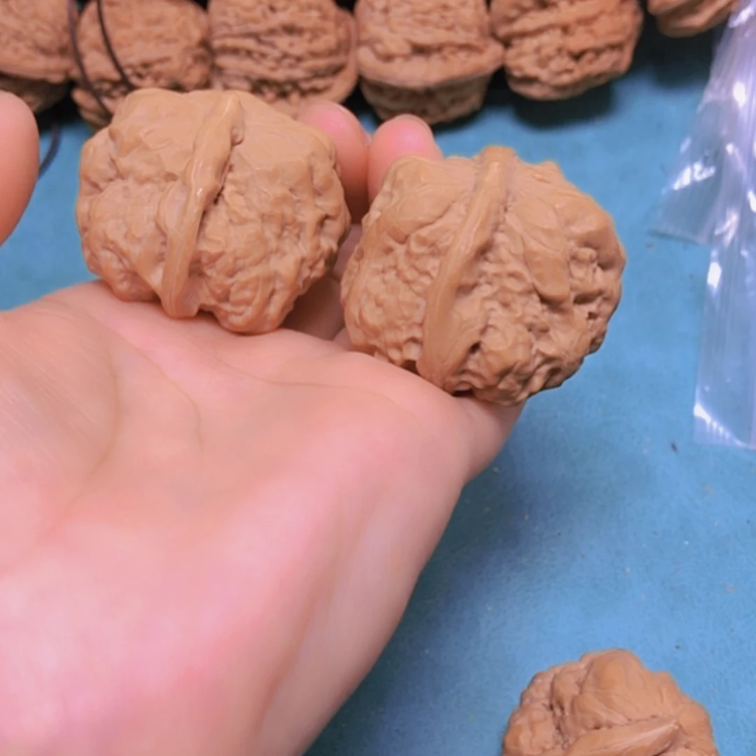 【闪购商品】把件核桃40蛤蟆头一帆风顺修尖