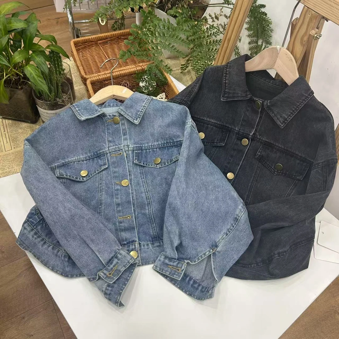 3363 春季中童牛仔外套 H