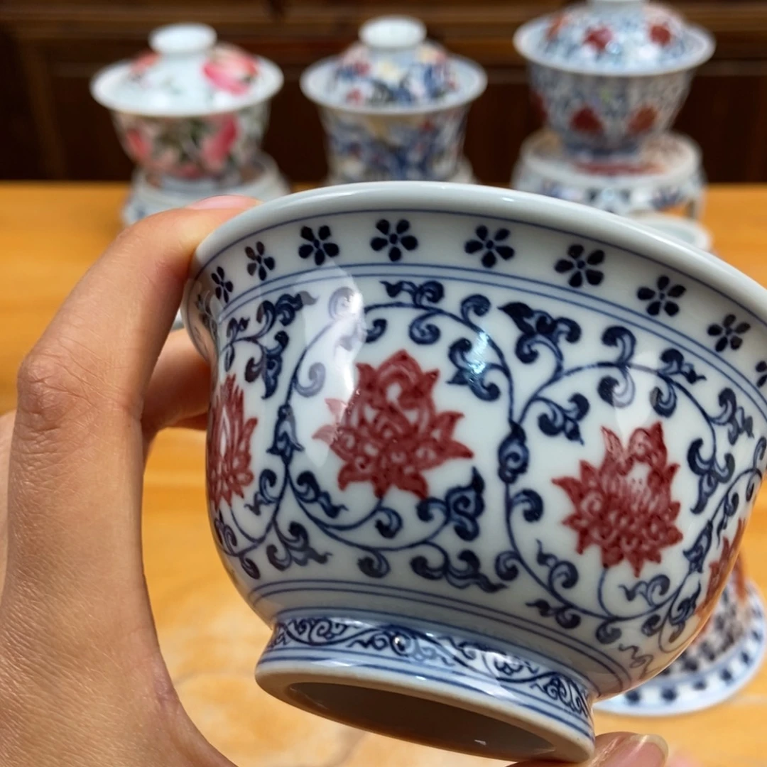 手绘现代茶具非古董