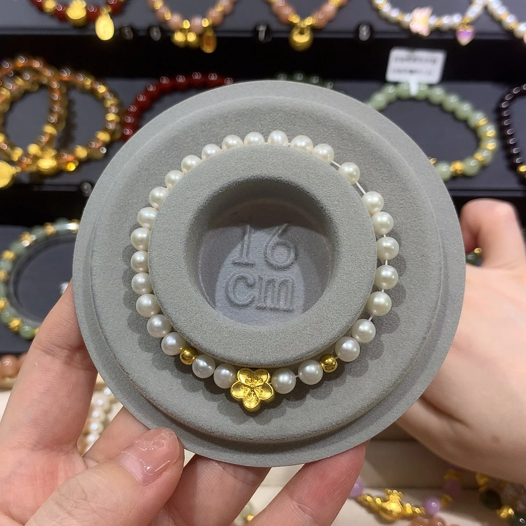淡水珍珠手串未镶嵌桃花金珠