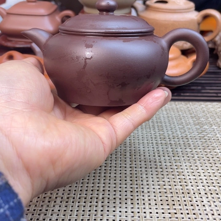 紫砂茶壶紫泥手工制作壶