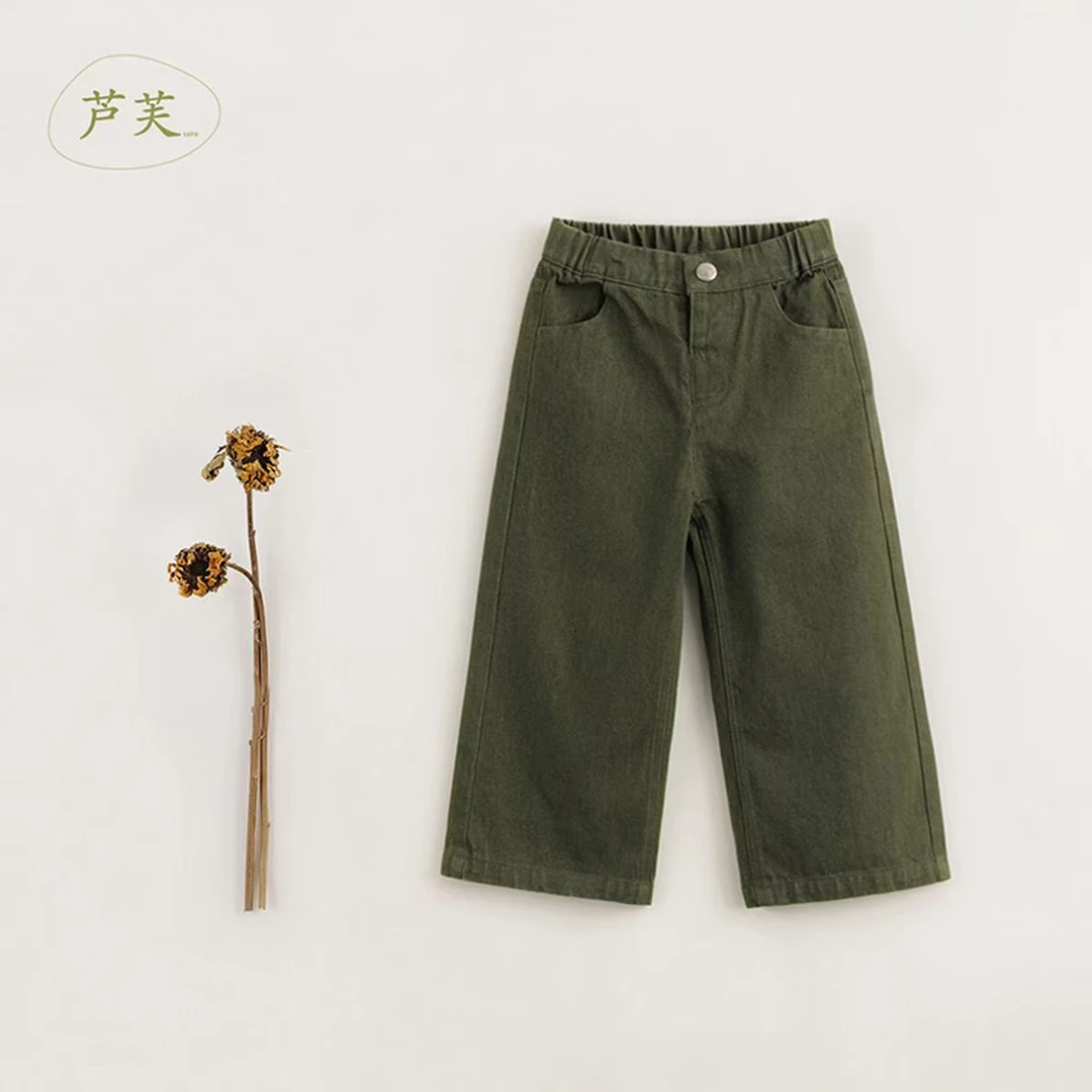 A9-1  1104 儿童直筒裤时尚阔腿裤