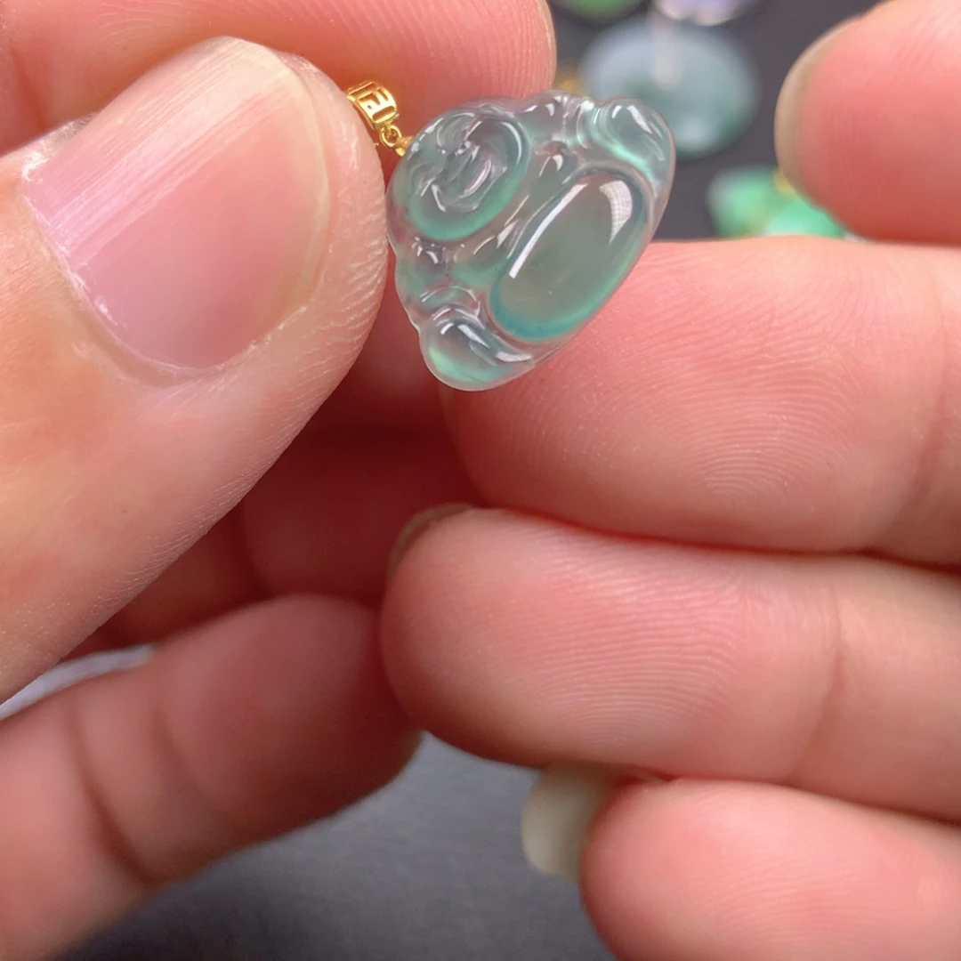 【闪购商品】翡翠18K金镶嵌颈饰翡翠