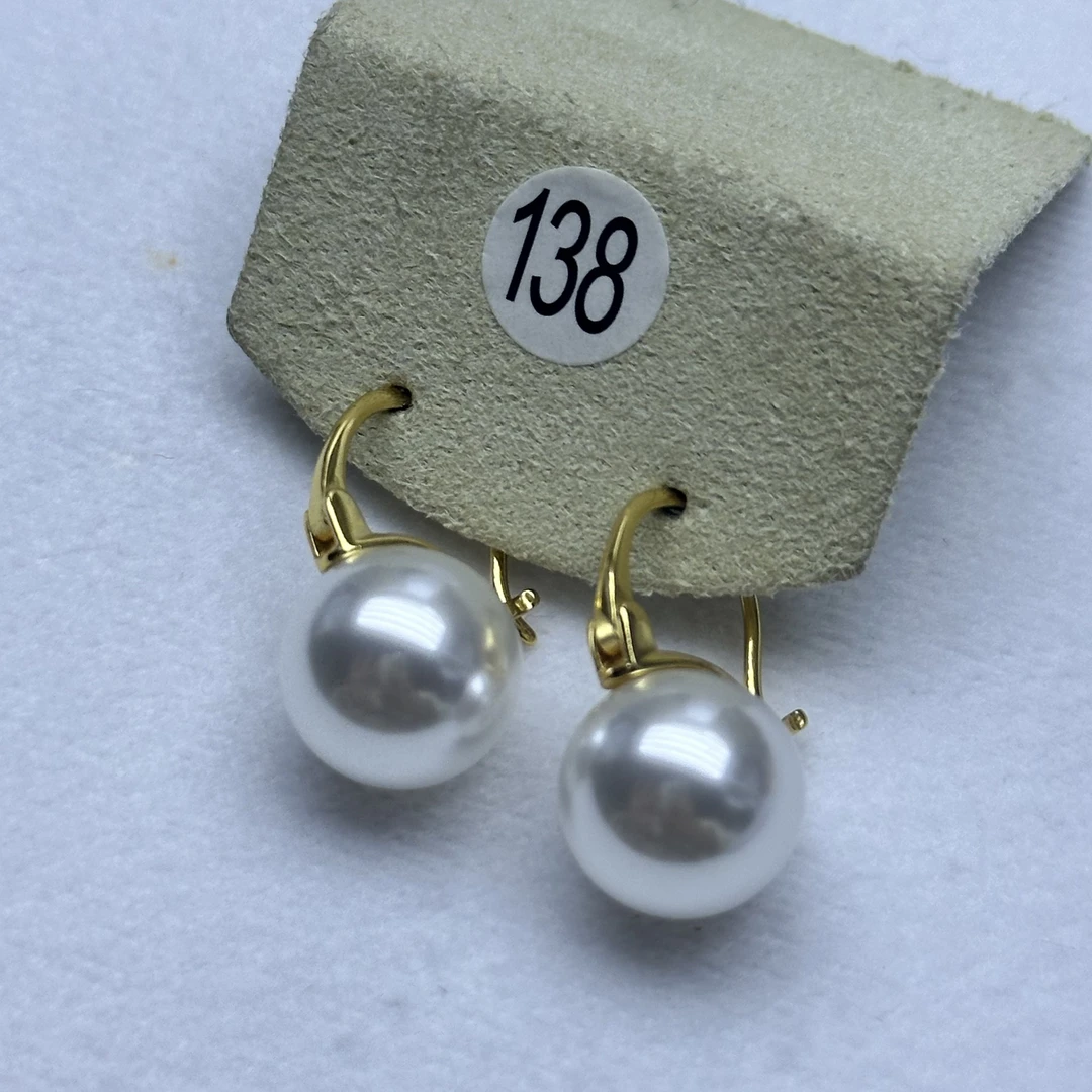 淡水珍珠耳饰123号经典茶壶耳扣10-11mm左右