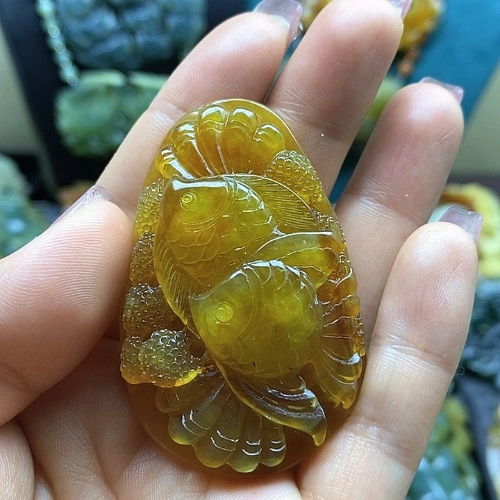 蛇纹石玉未镶嵌挂件