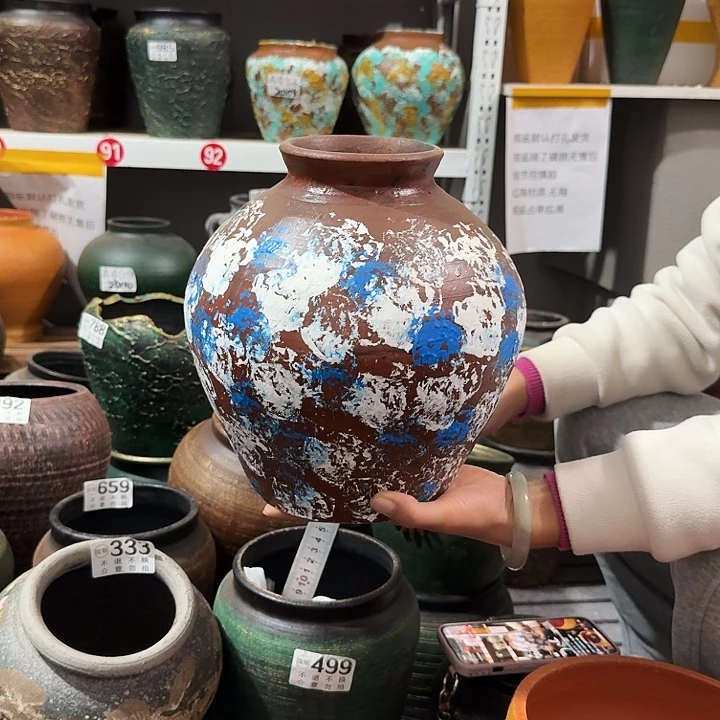 彩绘小口379高度25口径10