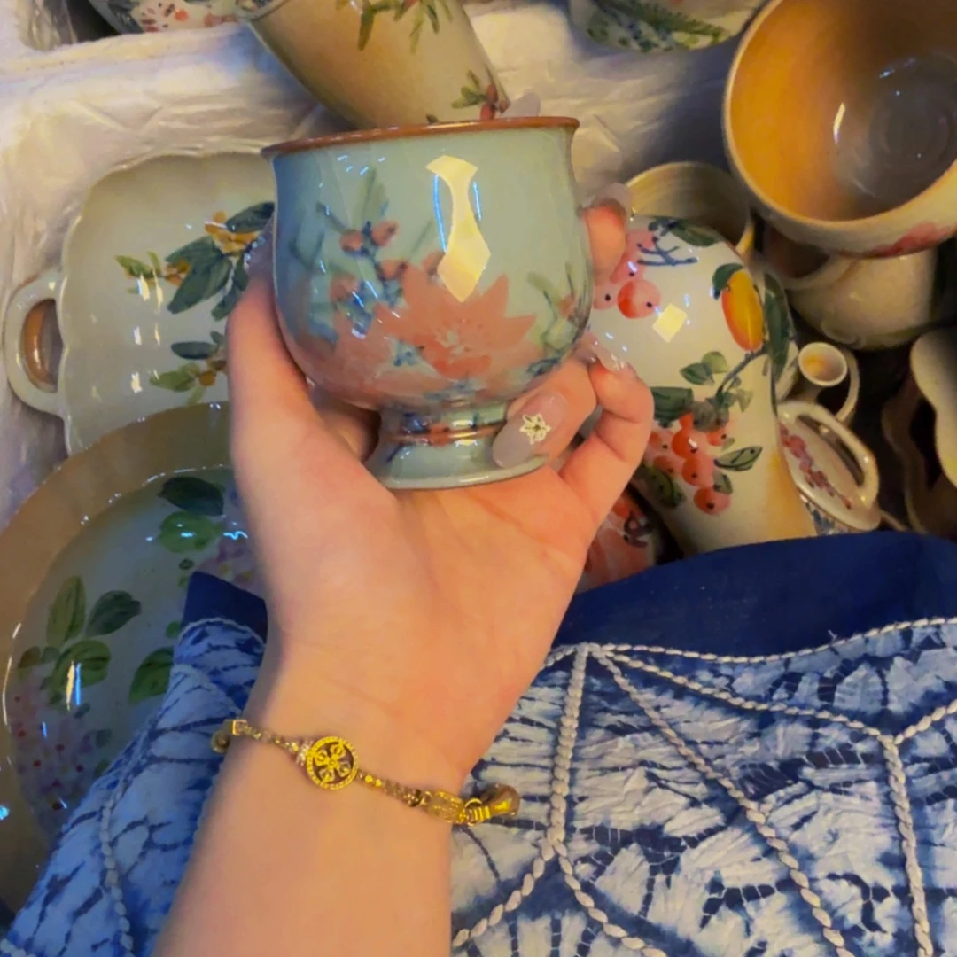 瓷片景德镇陶瓷手工手绘