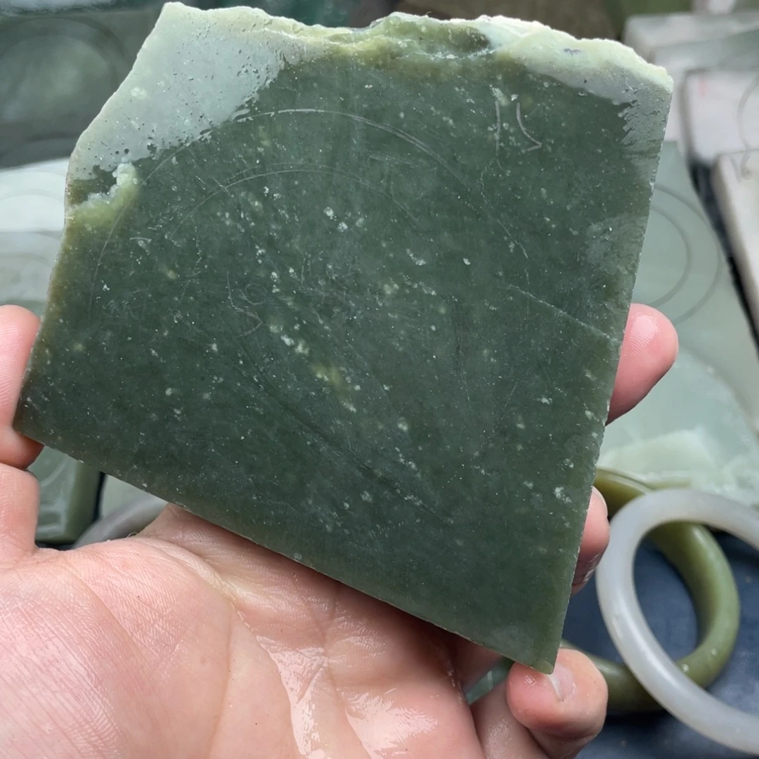 和田玉未镶嵌珠宝奇石定制手镯