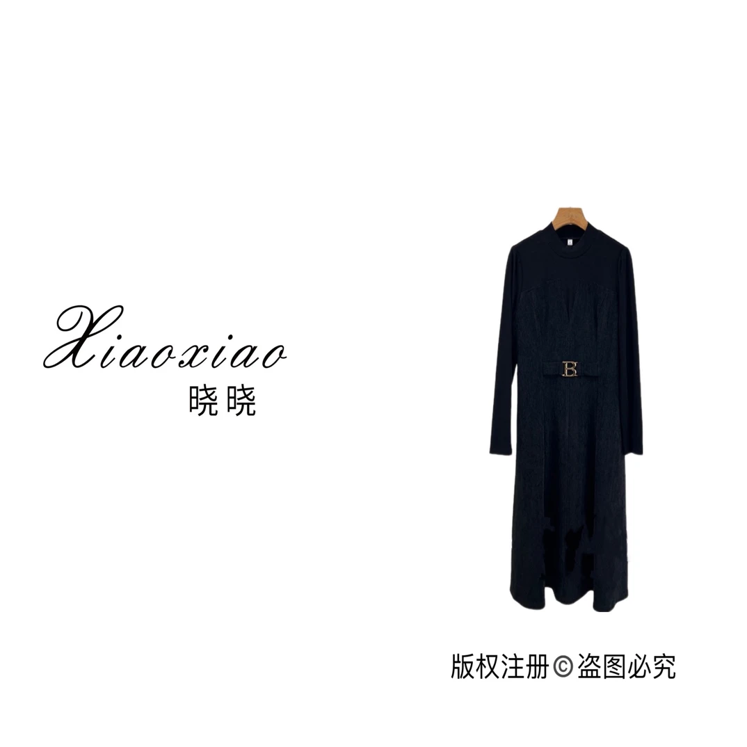 【晓晓女装】1670秋季长袖减龄气质修身连衣裙洋气百搭