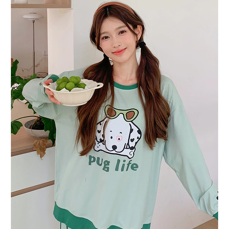 Sleep Password【薄荷小狗】小众潮牌时尚设计全棉款可外穿家居服