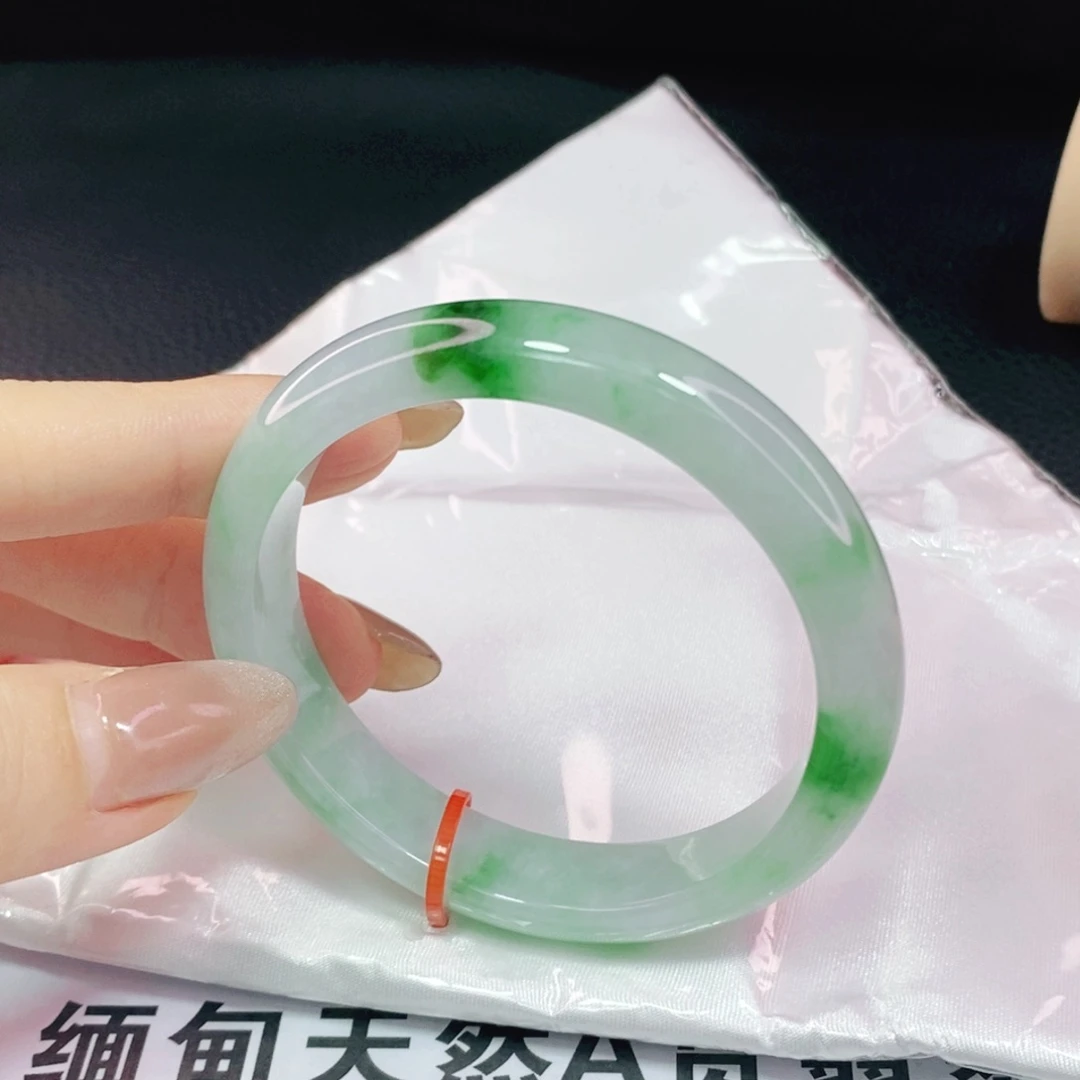 未镶嵌手镯翡翠55.3正圈