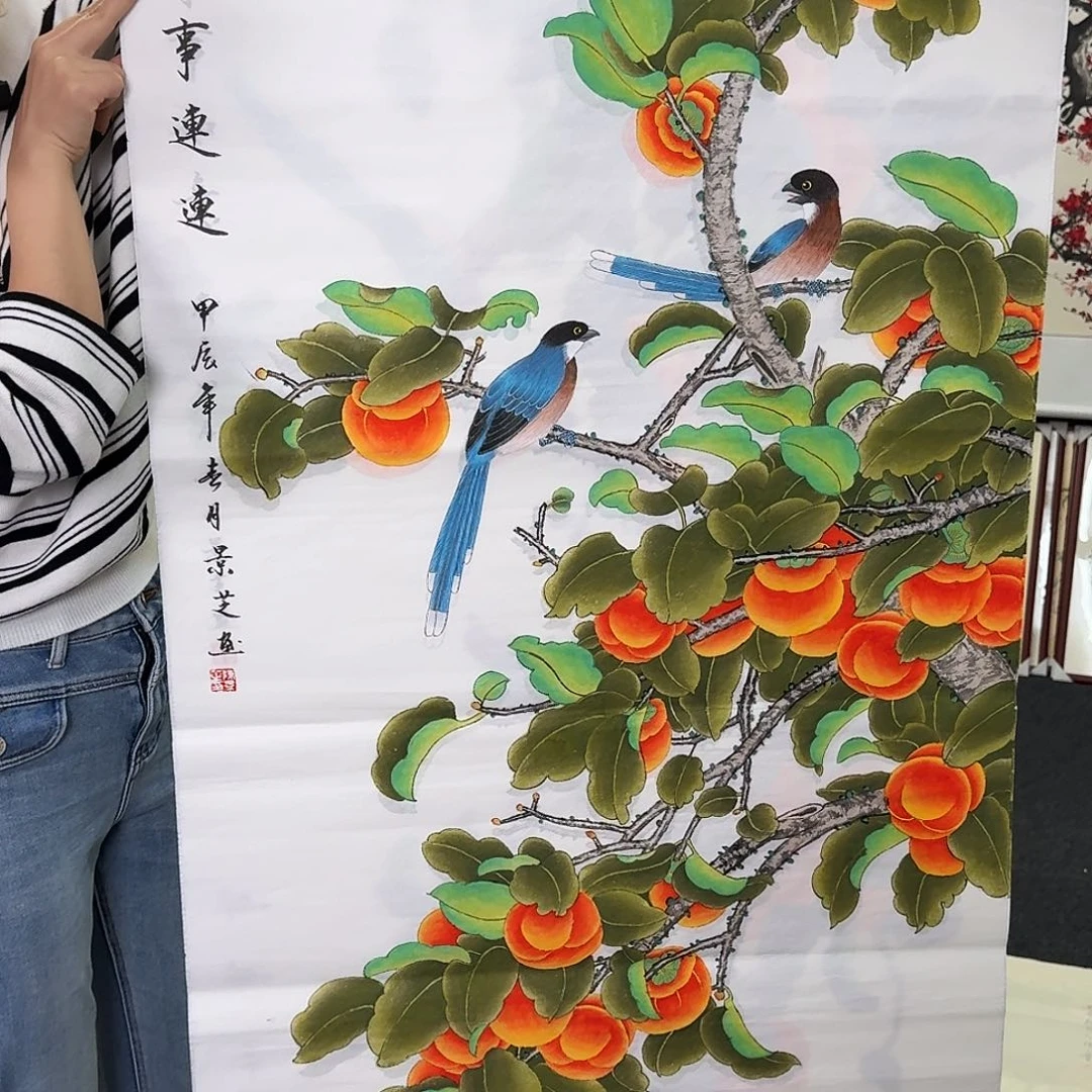 纯手绘国画作品好看