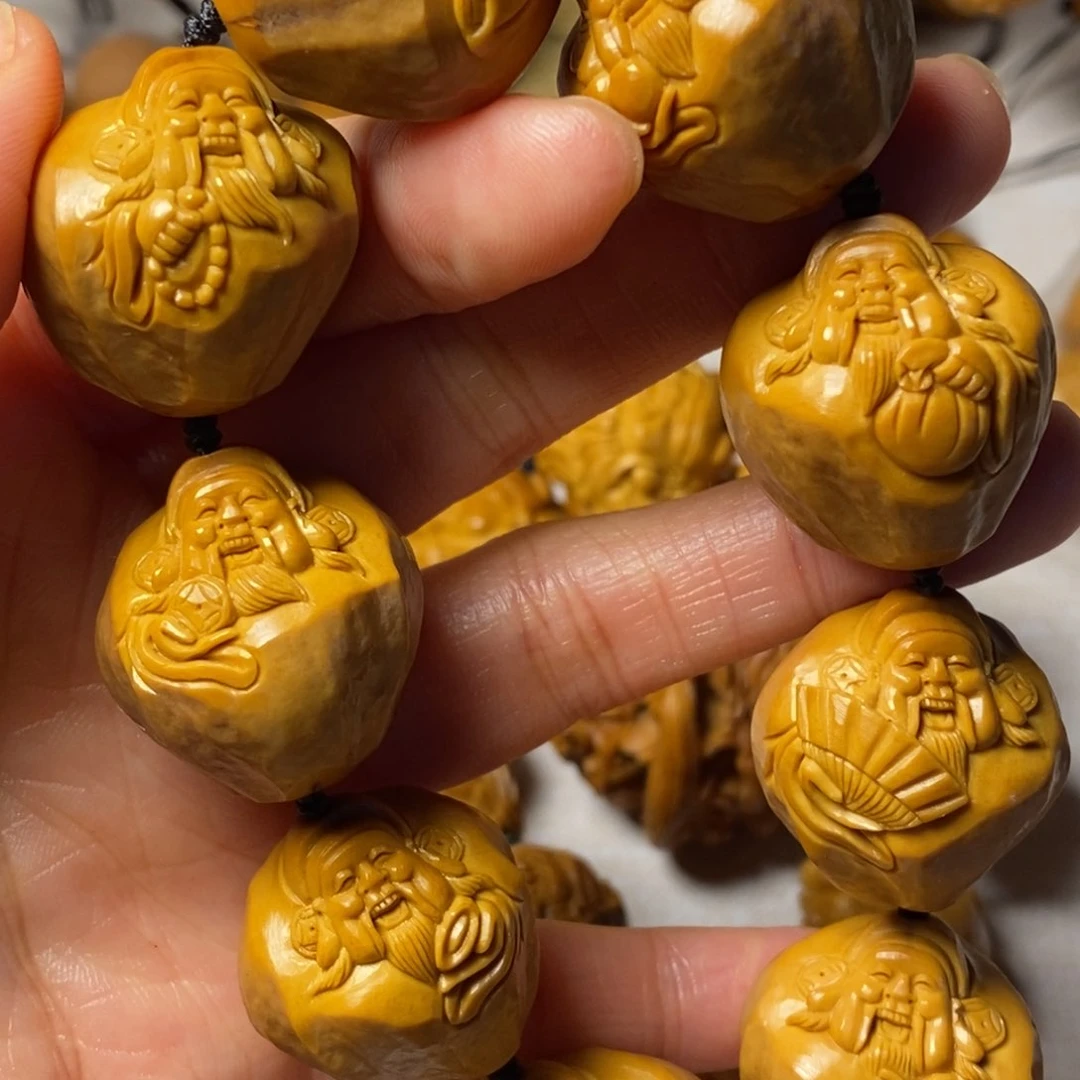 橄榄核手串/手链灵****家包衣财神