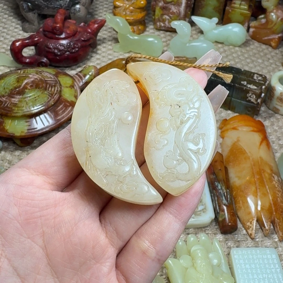 白玉菩提吊坠挂件