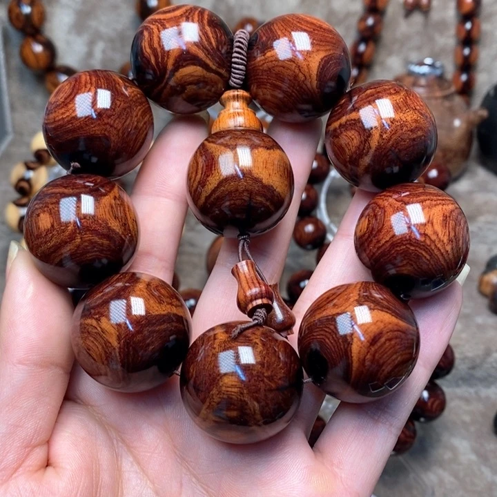 黄花梨/降香黄檀郑****）紫油梨成品加工手串