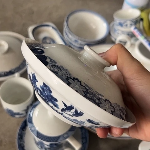 陶瓷6寸盖碗一个陶瓷