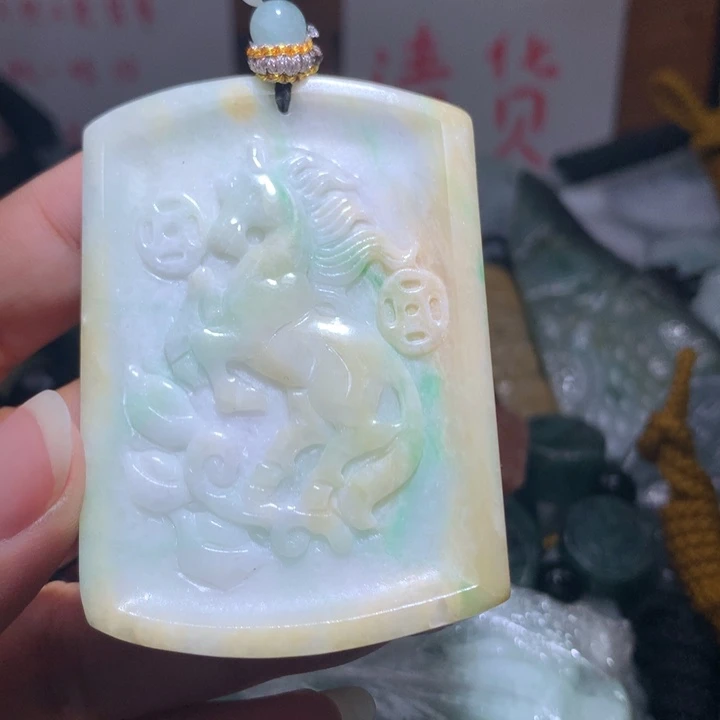 颈饰未镶嵌翡翠保真天然A货翡翠