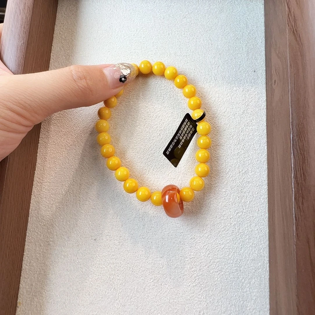 手链蜜蜡未镶嵌蜜蜡7.1mm