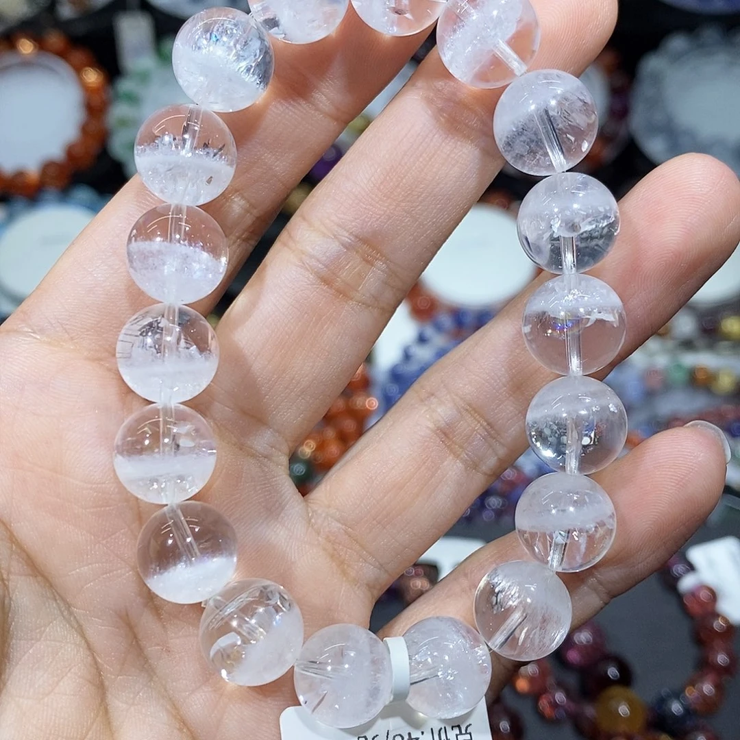 水晶未镶嵌手串白幽灵11