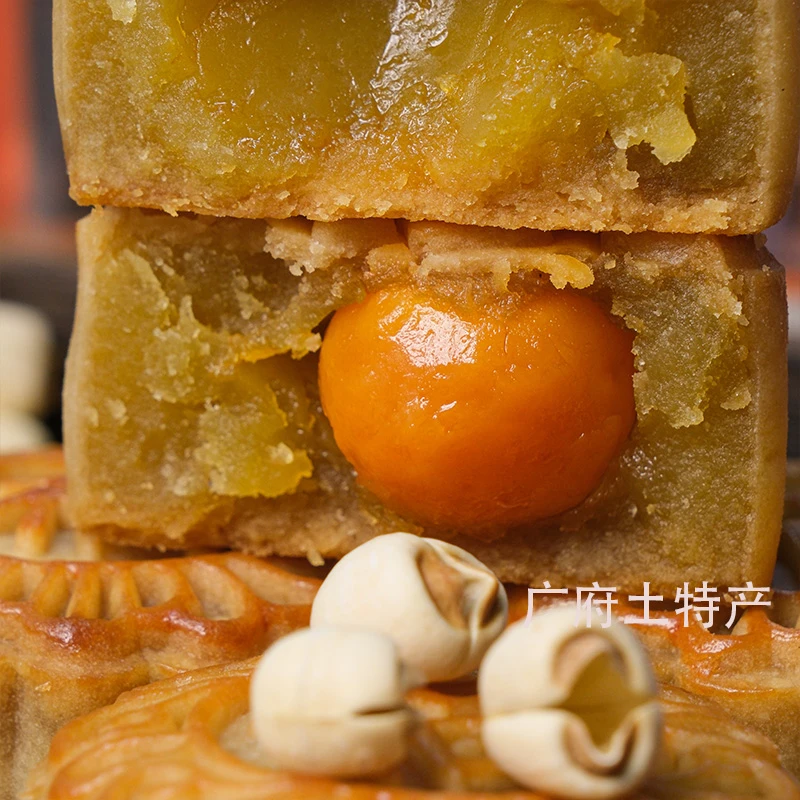 【纯纯纯！单黄莲蓉礼盒！】老广式传统手工中秋单黄白莲蓉月饼送礼