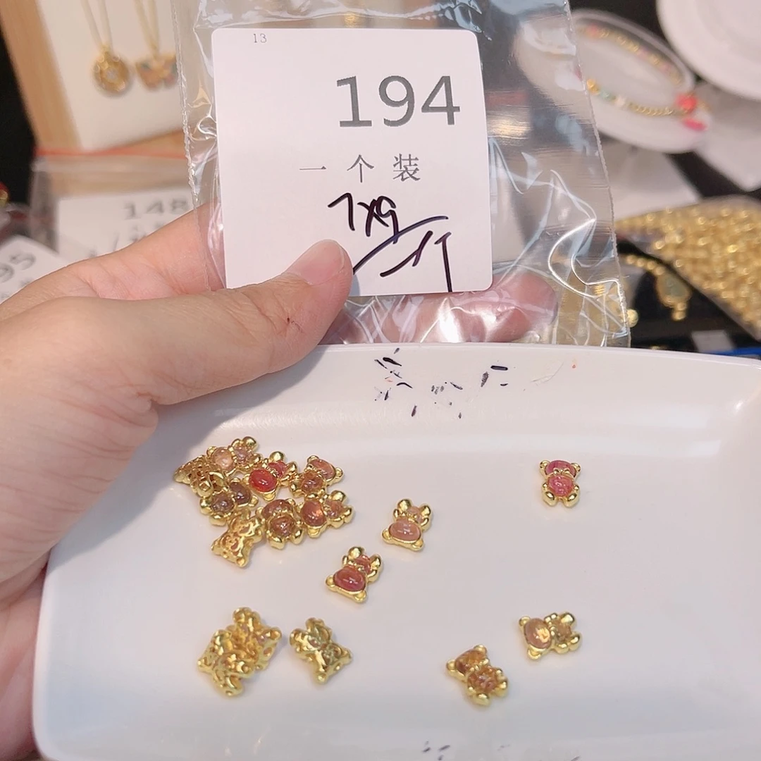 碧玺颈饰银S925镀金镶嵌194