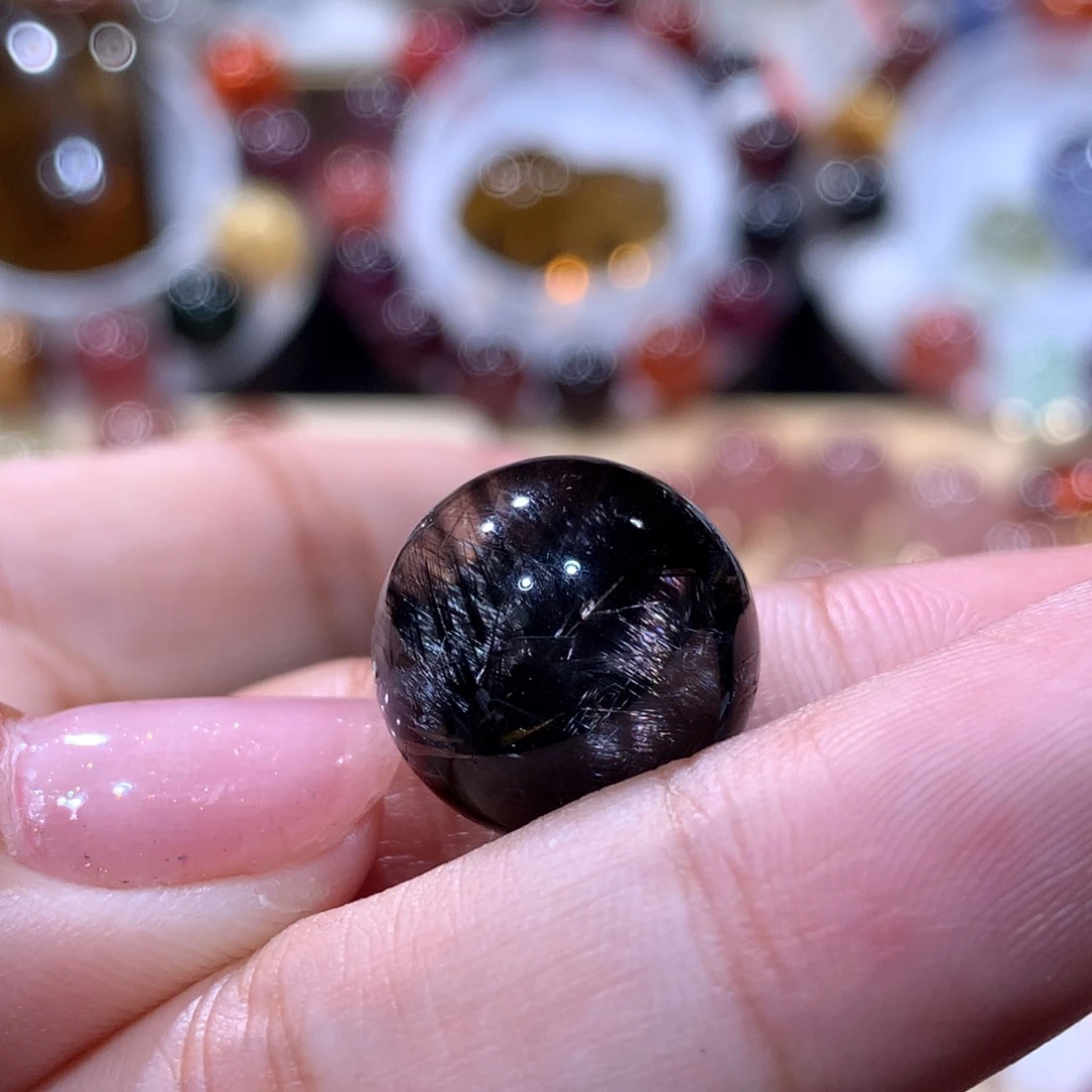吊坠(不含链)水晶未镶嵌黑银泰单珠15.5mm