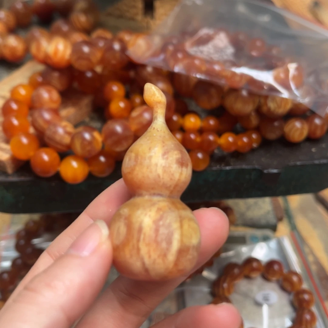 松木（琥珀木）手串/手链葫芦瑕疵处理价