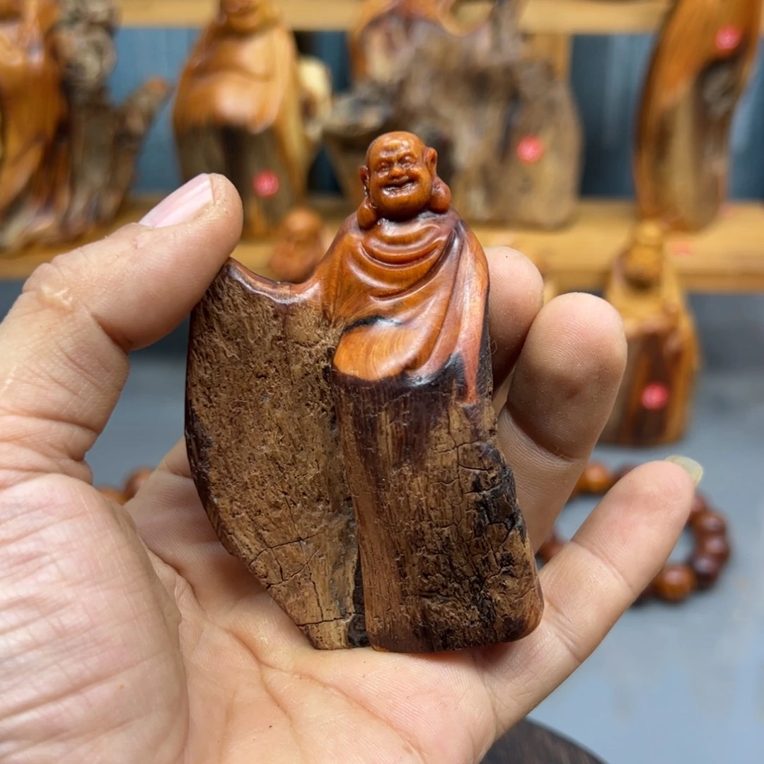 天***晴木崖柏木摆件手把件