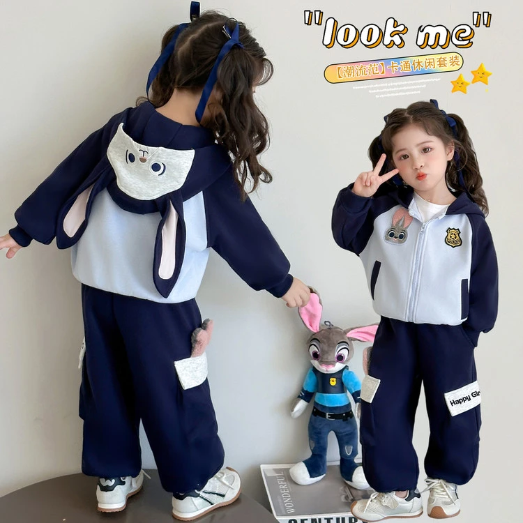 女童秋装2025新款小宝宝中大童韩版洋气儿童装百搭潮休闲女孩秋季