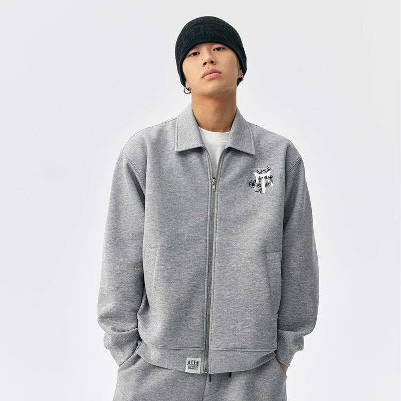 《披荆斩棘5》 x MEDM 空气层运动翻领夹克美式拉链情侣外套春秋