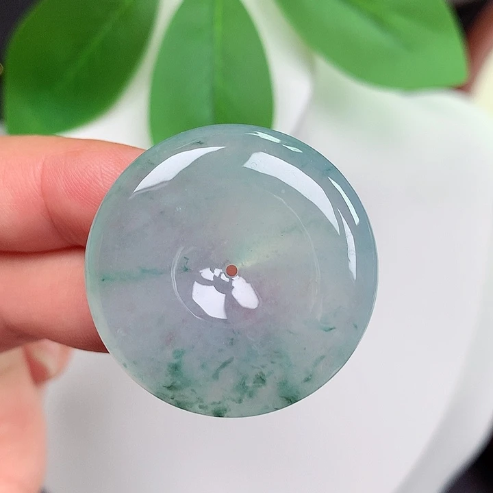 颈饰未镶嵌翡翠平安扣 31.4x6.4mm