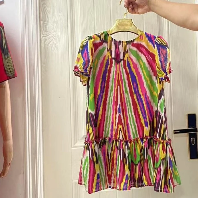 儿童艾德莱斯连衣裙。(balilar. girip.atlas. koynak)