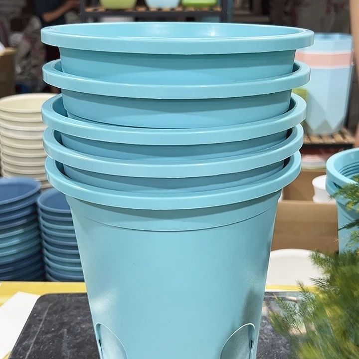 圆形控根口21高21蓝色5只无托