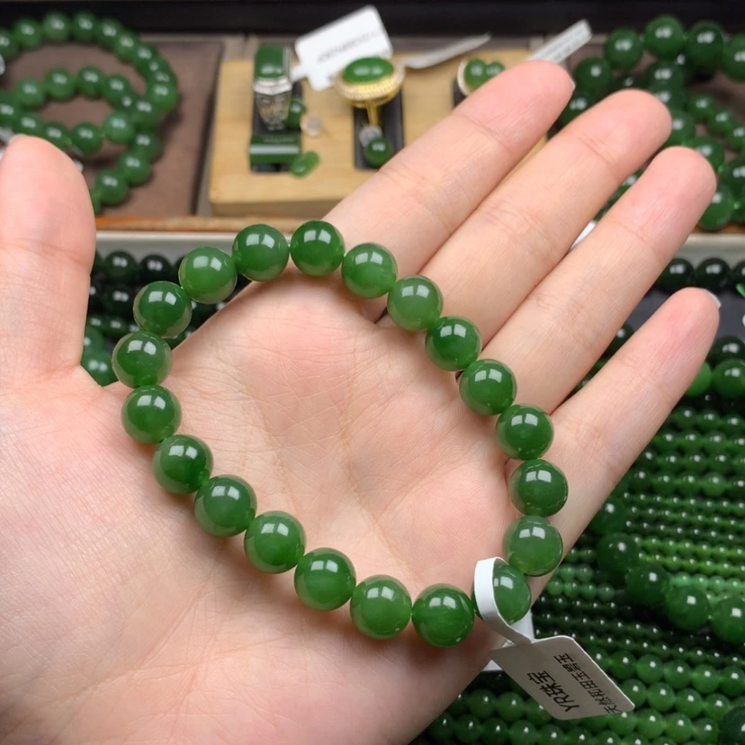 【闪购商品】未镶嵌手串和田玉（碧玉）如*10m