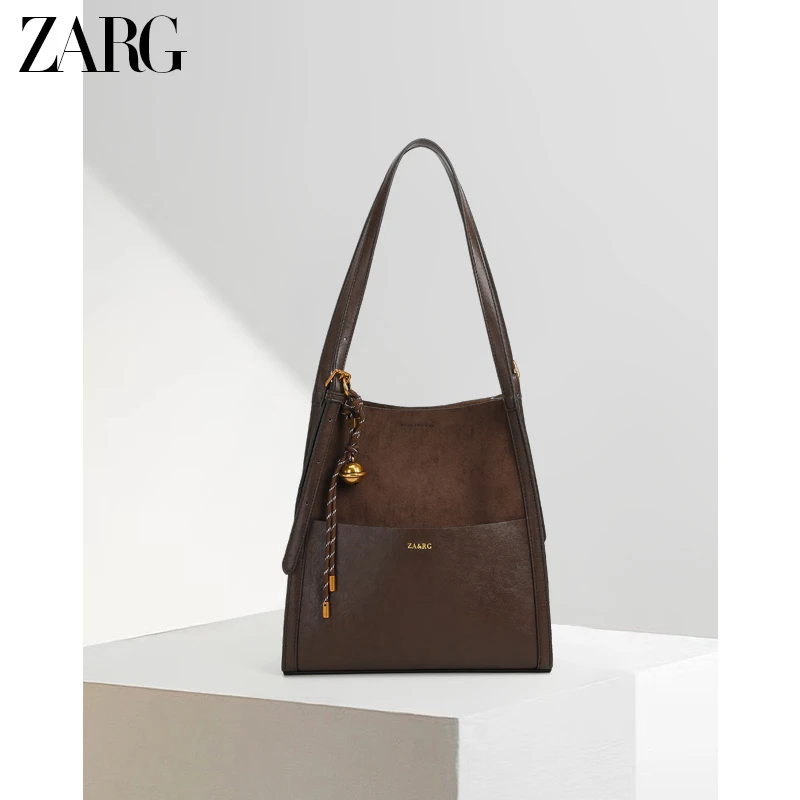 ZARG秋冬「枫径寻棕」复古手提单肩包yq-50097