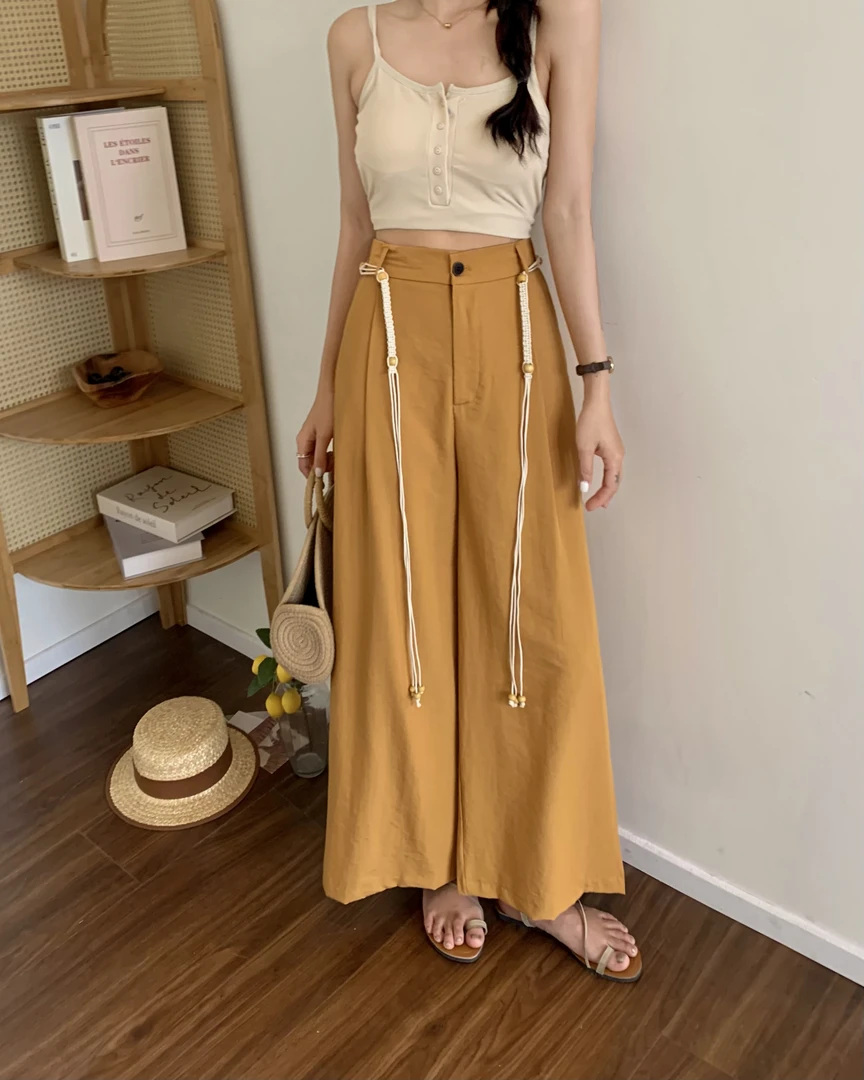 【天丝麻】夏季爆款冰凉感高级感天丝麻料裤子