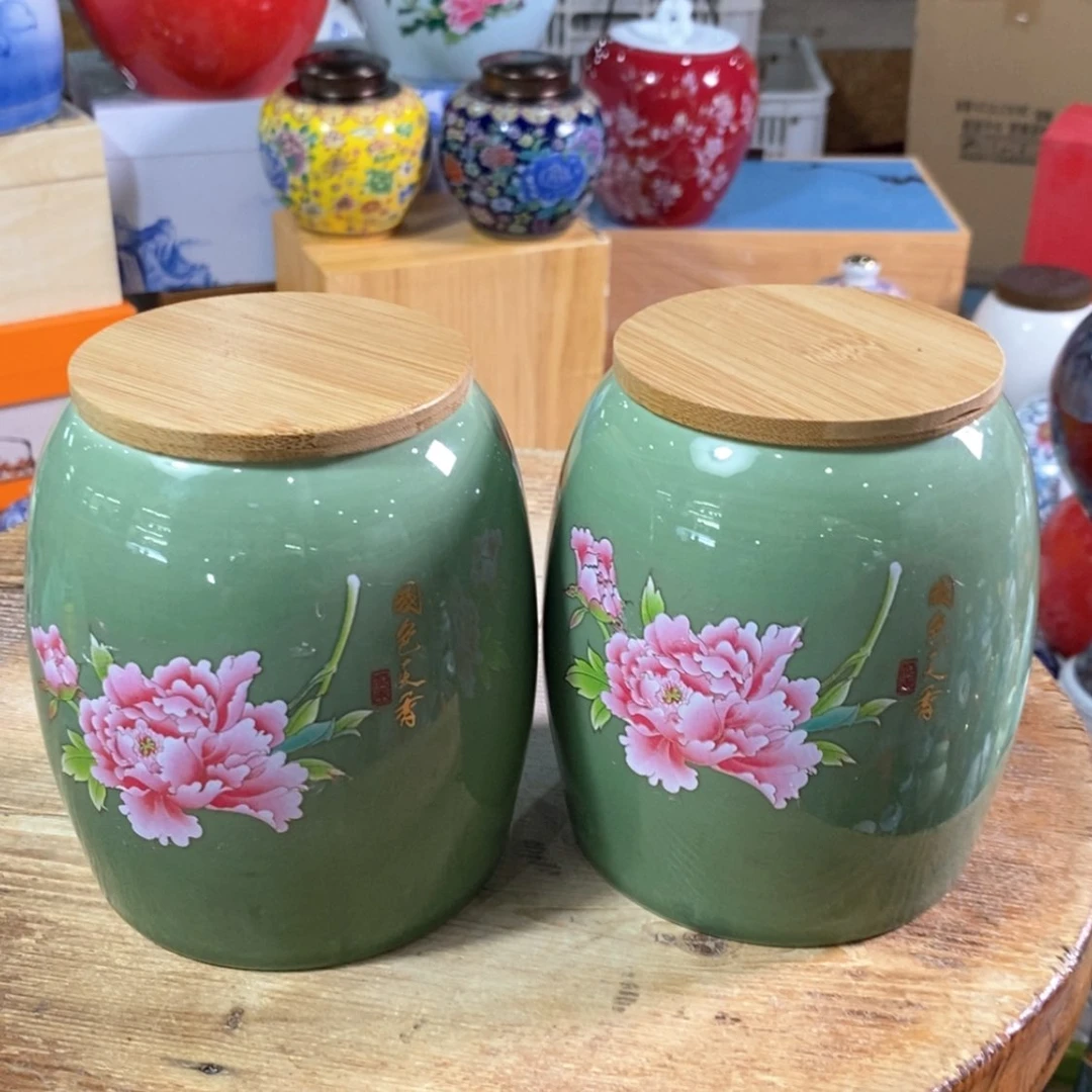 【闪购商品】瓷片陶瓷茶叶罐密封罐
