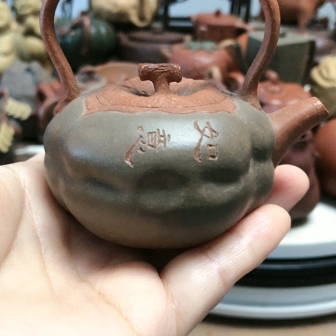 【闪购商品】茶壶紫砂85c左右提梁柿