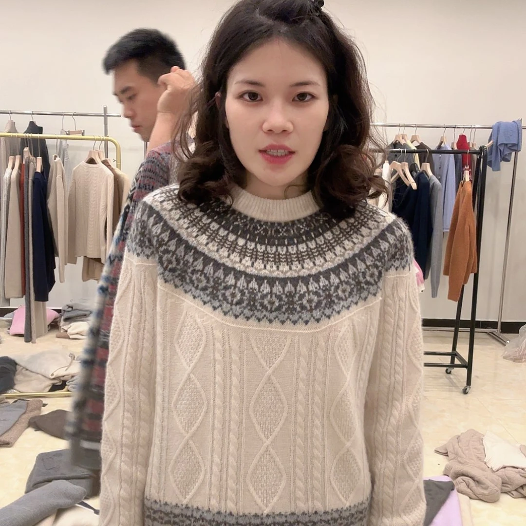 山羊绒加厚菲尔岛超好看