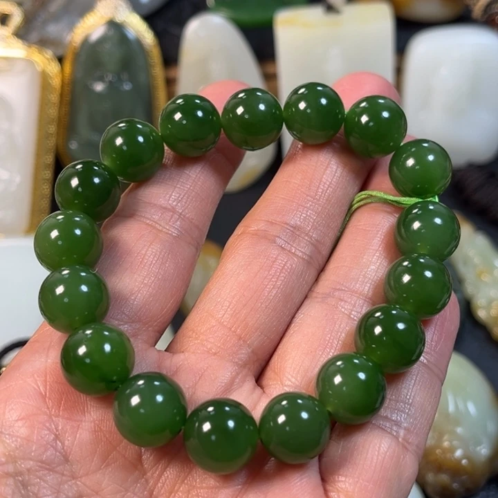 和田玉（碧玉）未镶嵌手串